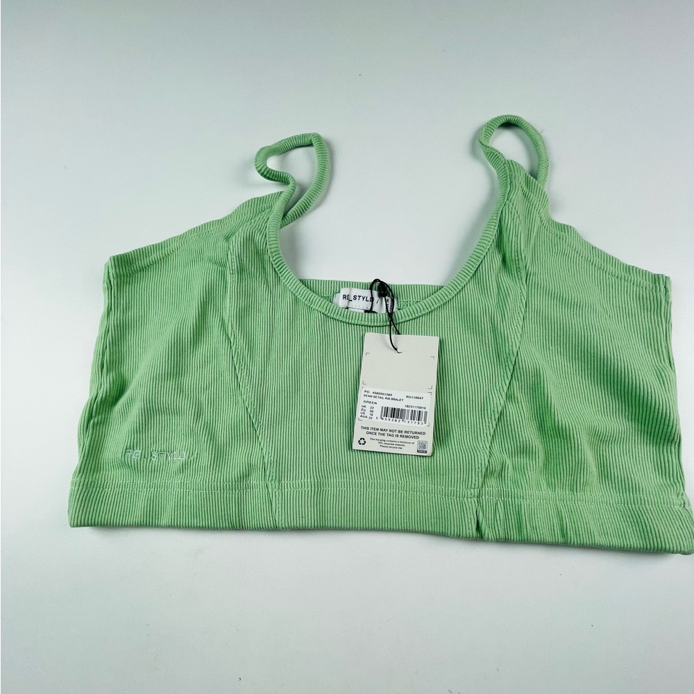 SEAM DETAIL RIB BRALET
GREEN
